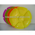 Plastic round tray 7 divisions with flower shape #TG22125